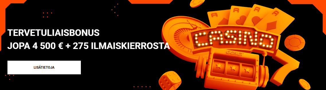 GGBet-kasinon tervetuliaisbonus